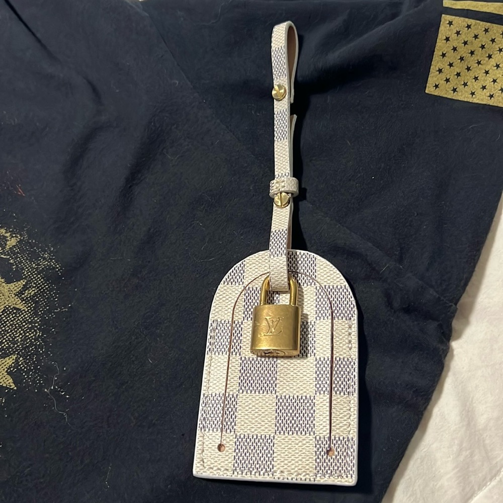 Authentic azur canvas repurposed w authentic lock